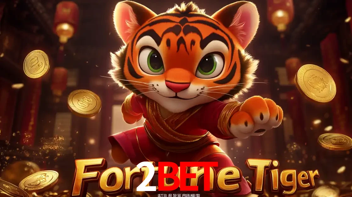O carismático mascote do jogo de slot Fortune Tiger, um tigre fofo em pose de artes marciais, pronto para trazer sorte e multiplicadores de ganhos no cassino online 2bet.